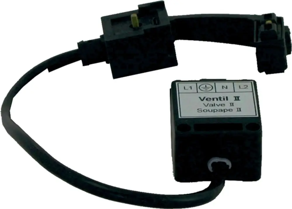 Wolf Ventilkabel mit Stecker und Anschlussleitungen, geeignet für den Einsatz in Regelungssystemen, ermöglicht Verbindung zu Ventilen in Heizungsanlagen.